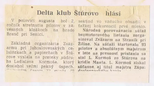 Delta klub Štúrovo hlási