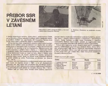 Přebor SSR v závěsném létání