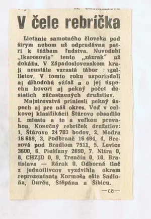 V čele rebríčka